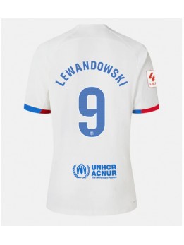 Barcelona Robert Lewandowski #9 Auswärtstrikot 2023-24 Kurzarm